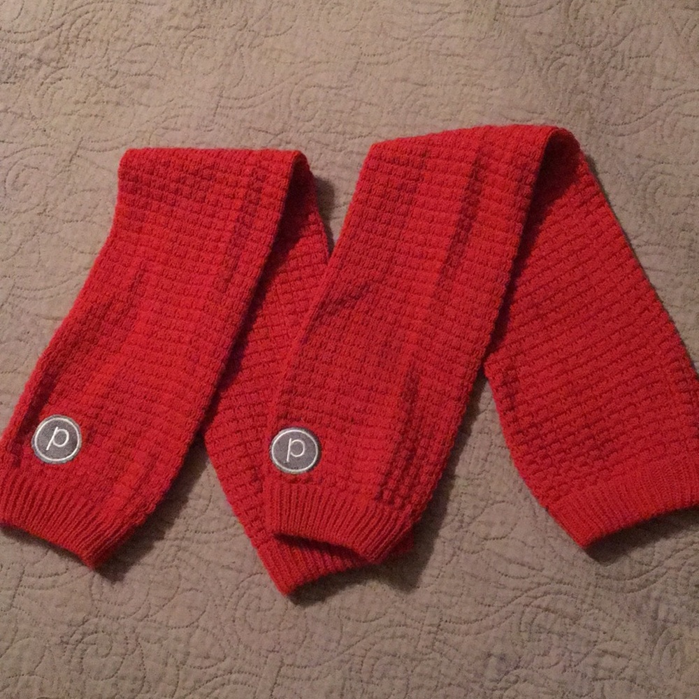 Pure Barre red leg warmers. OS.